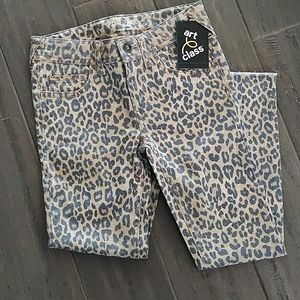 New with tags Art Class super skinny leopard jeans